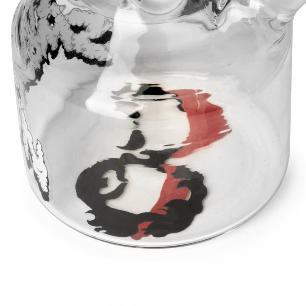 Cheech & Chong Glass 12" Tall Stll Smokin Canteen Base Water Pipe