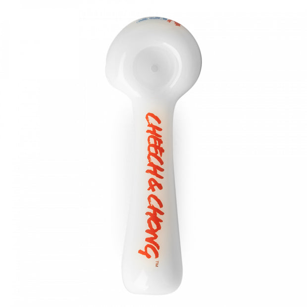 Cheech & Chong Glass 4.5" Nice Dreams Hand Pipe W/Ash Catcher Mouthpiece