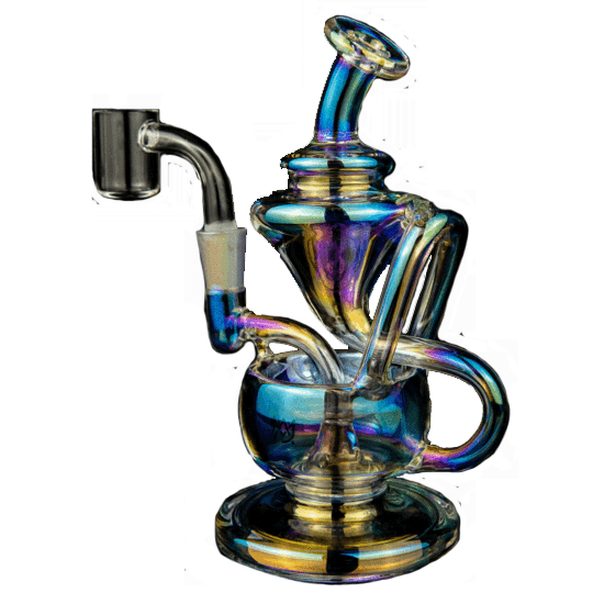 MJ Arsenal Iriedescent Claude Mini Dab Rig